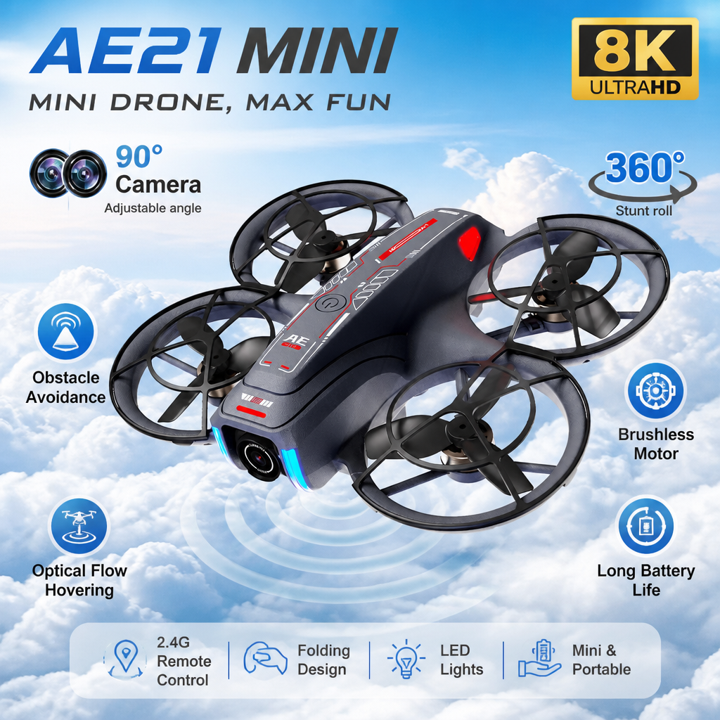 Drone Camera Mount - โดรน GPS 8K ระดับมืออาชีพ ความคมชัดสูง 360
