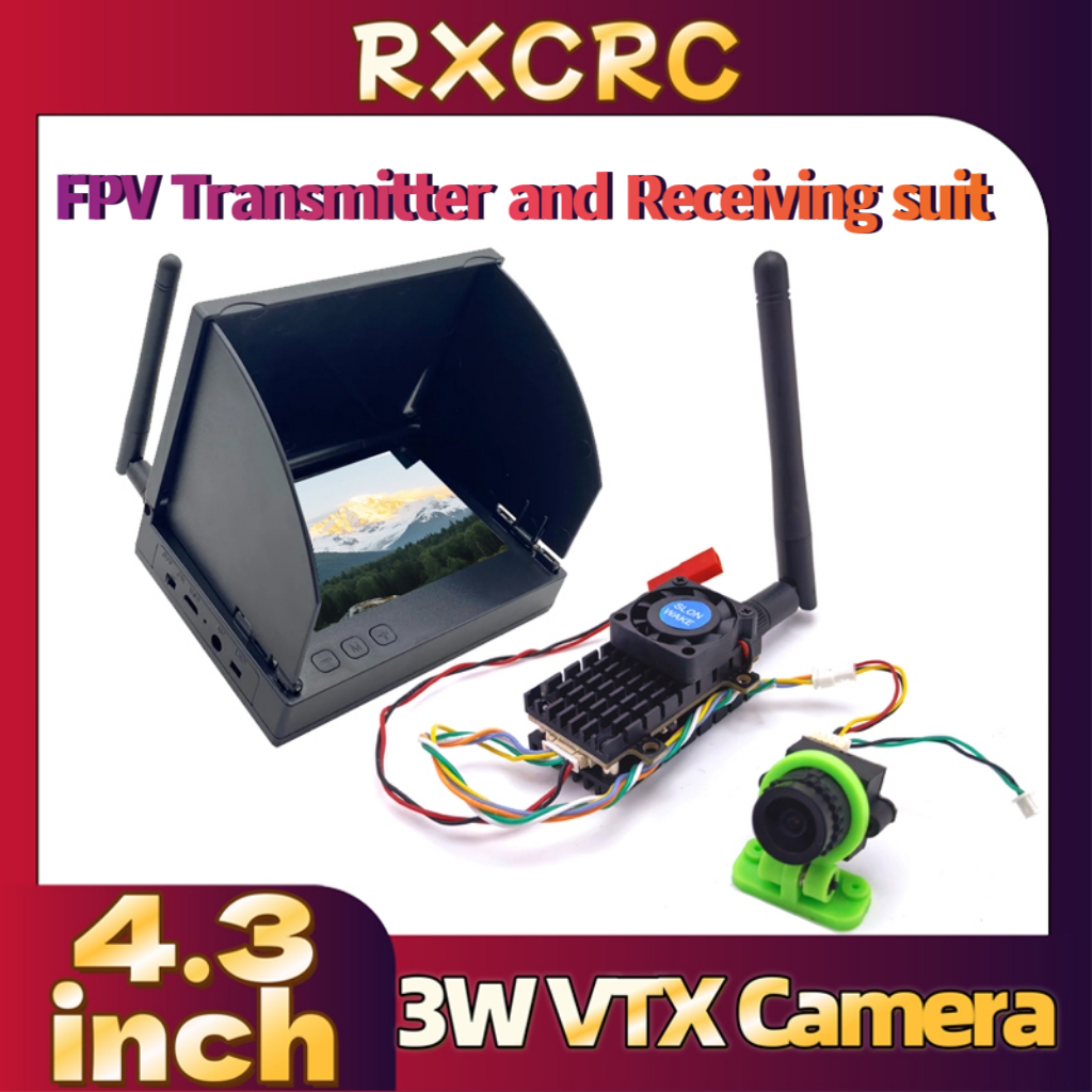 Drone Camera Lens - RXCRC 5.8G 3W เครื่องส่งสัญญาณวิดีโอ VTX พร้อมกล้องเลนส์