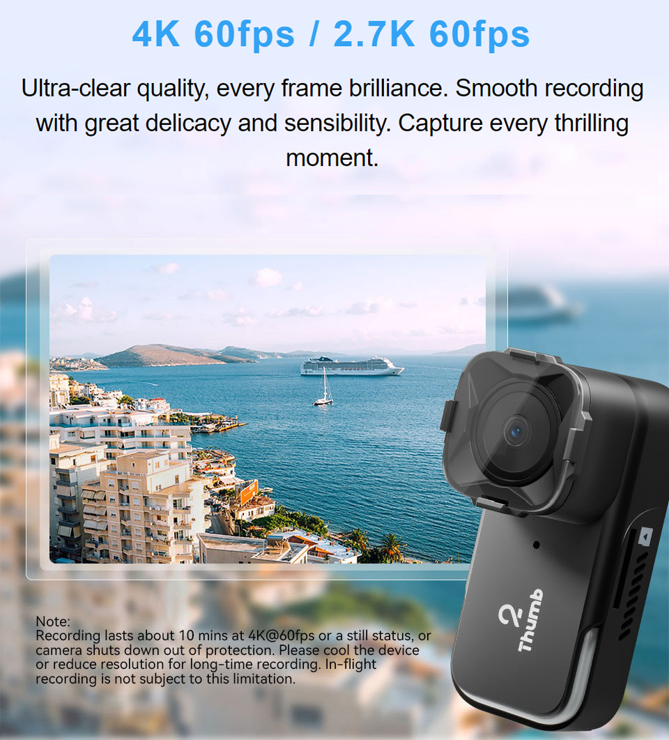 Drone Camera 4K - ใหม่รุ่น RunCam Thumb 2 4K 2.7K