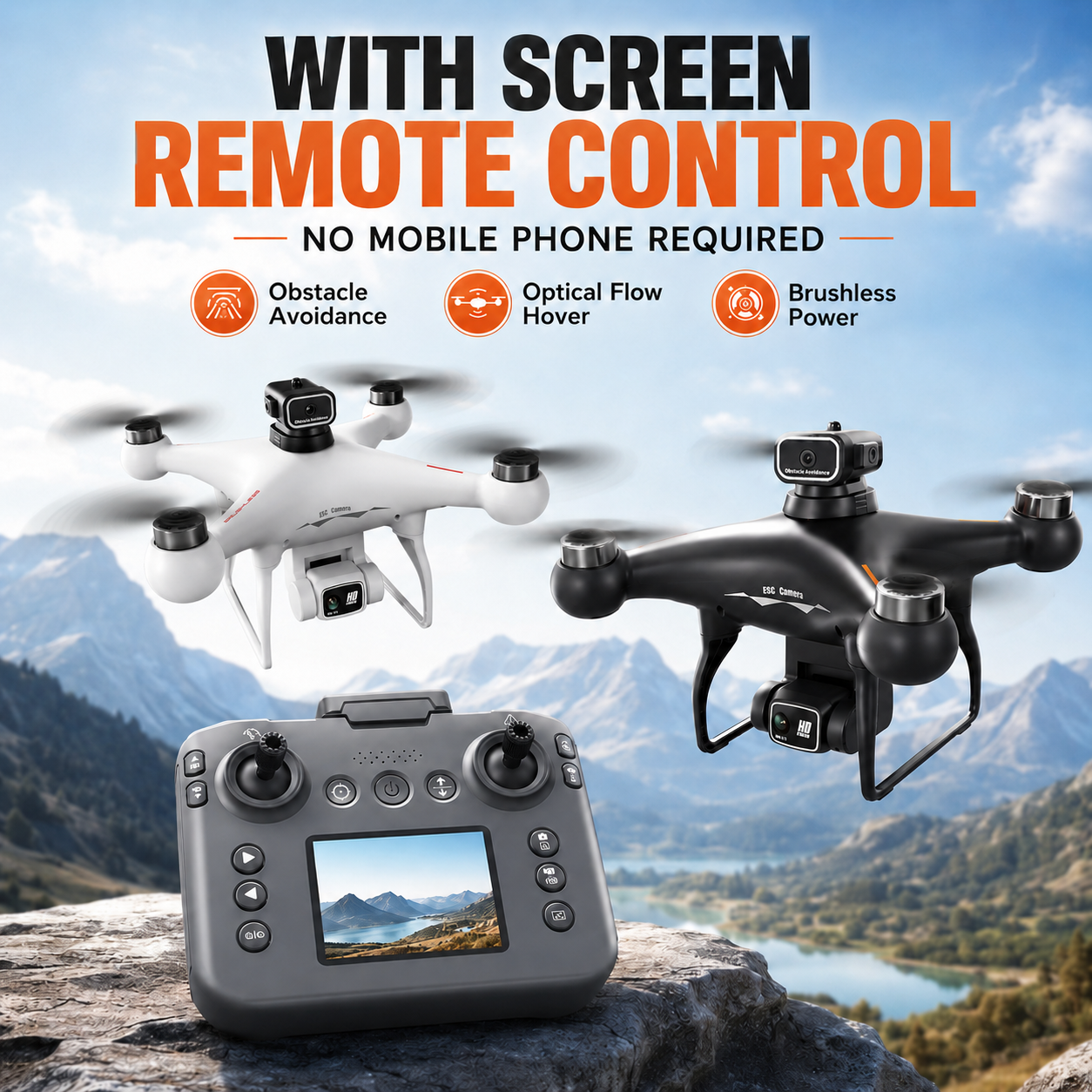 Drone Camera Night Vision - ZNLYRION S116 RC Drone มอเตอร์แบบไร้แปรงถ่าน บินได้นาน