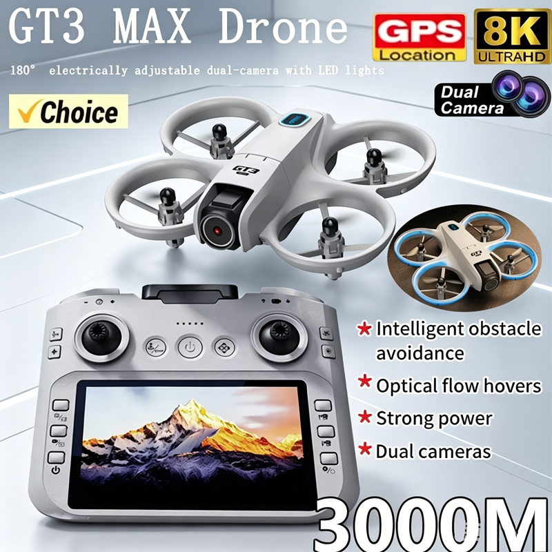 Drone Camera Wide Angle - โดรน 2026 GT3Max HD 8K RC