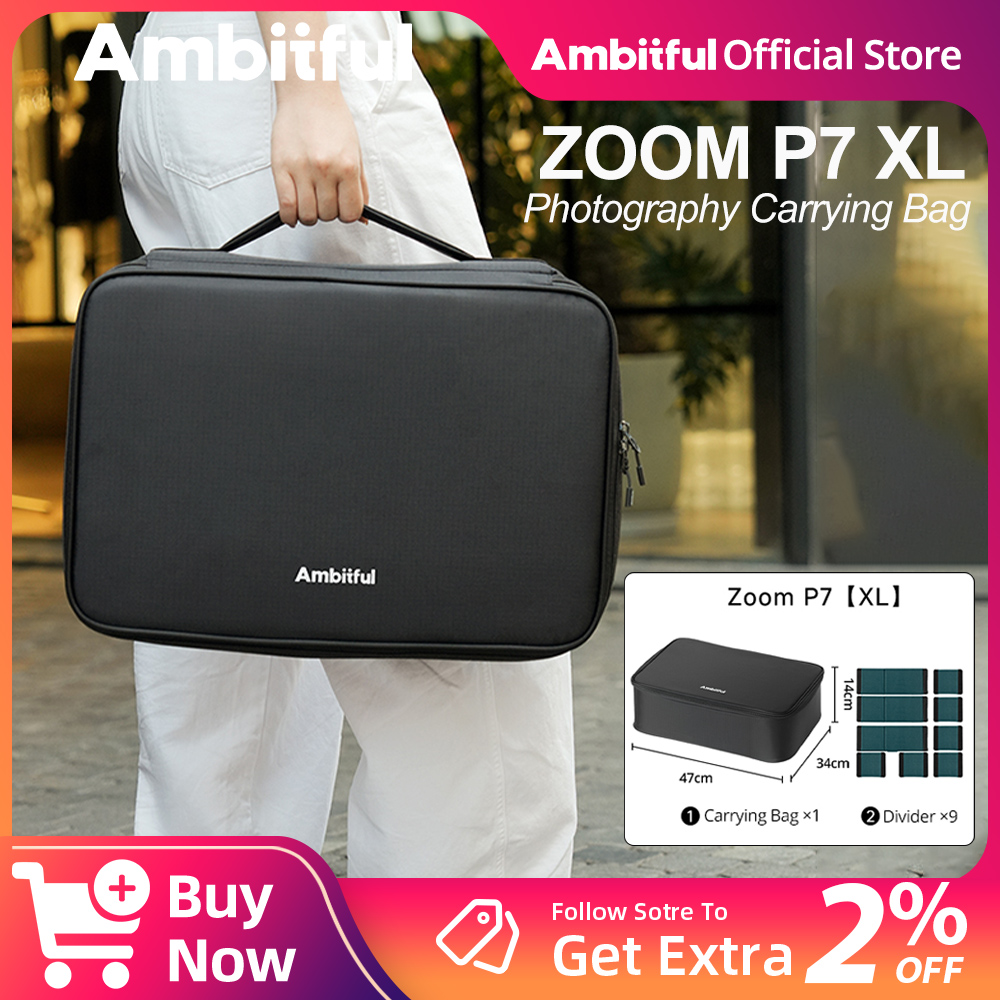 Drone Camera Lens - กระเป๋าเก็บอุปกรณ์ถ่ายภาพ Ambitful ZOOM P7II XL กระเป๋าเดินทางสำหรับกล้อง