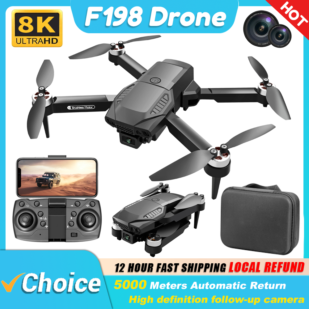 Drone Camera Wide Angle - ใหม่ F198 Drone Professional Dual กล้อง