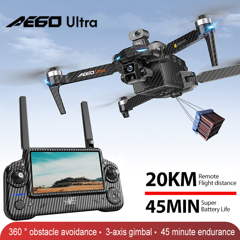 Drone Camera 4K - โดรน AE60 GPS ระดับมืออาชีพ กล้อง 8K