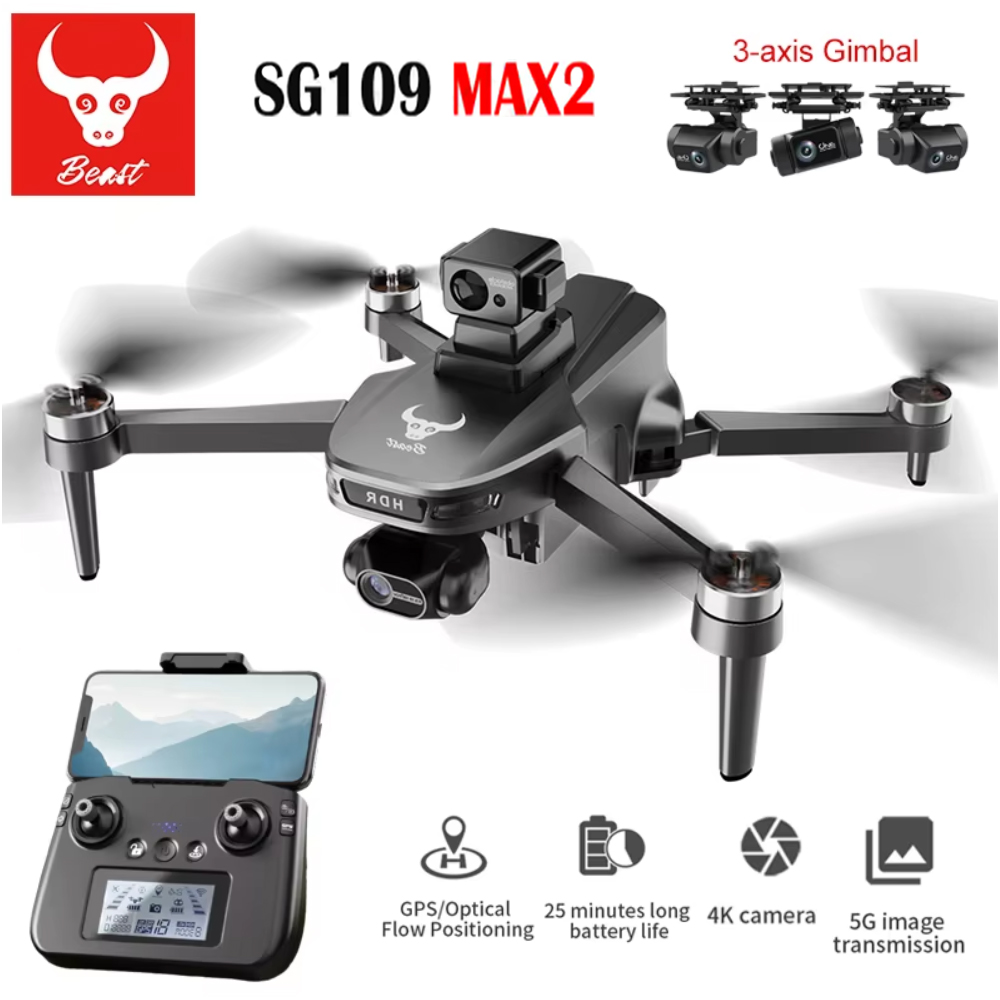 Drone Camera With Gimbal - SG109 MAX2 Professional FPV 8K กล้อง