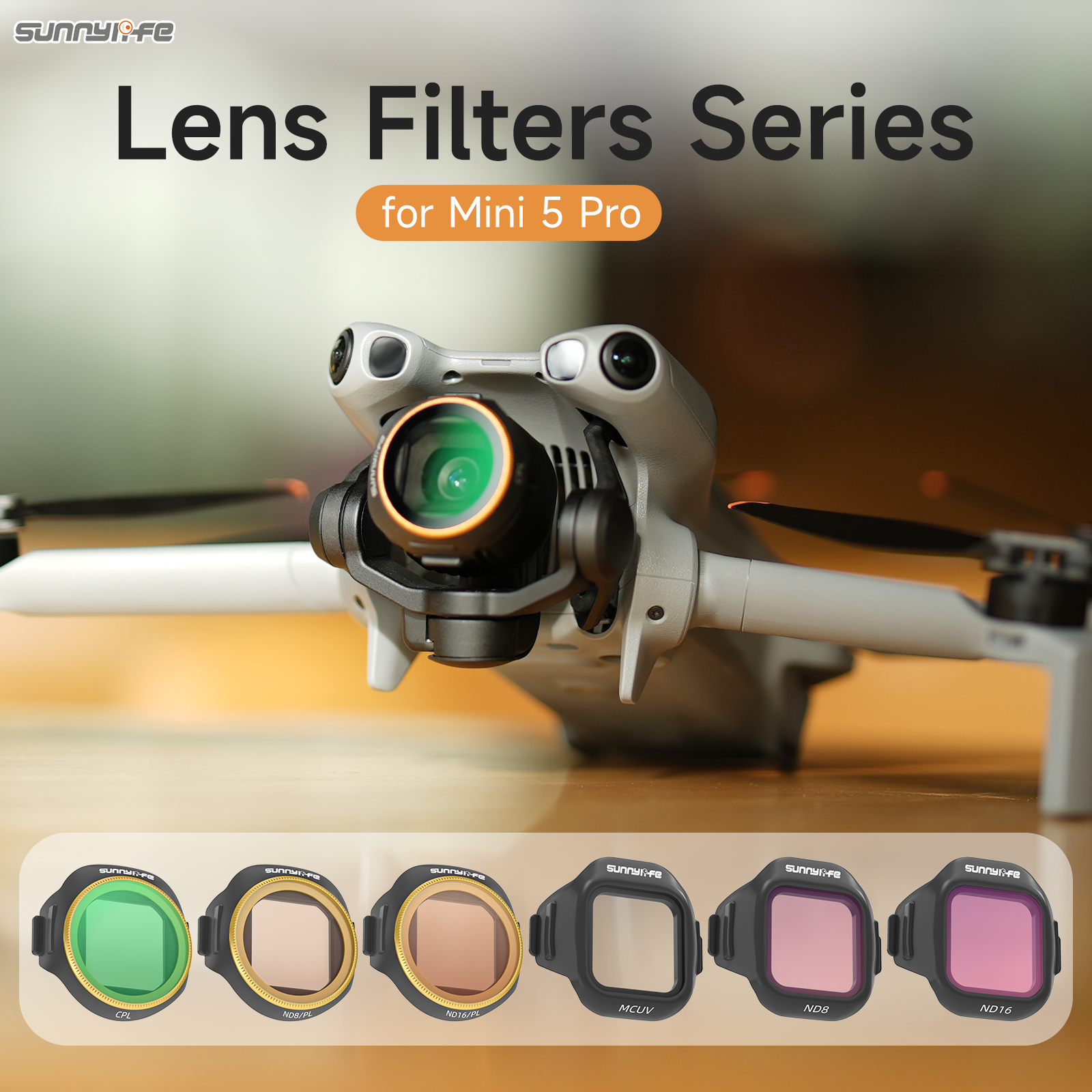 Drone Camera Filter - ฟิลเตอร์เลนส์ Sunnylife สำหรับ Mini 5 Pro