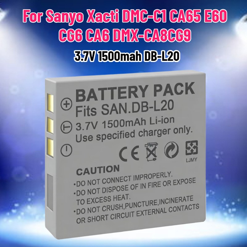 Drone Camera Action - แบตเตอรี่ 3.7V 1500mah รุ่น DB-L20 สำหรับกล้อง