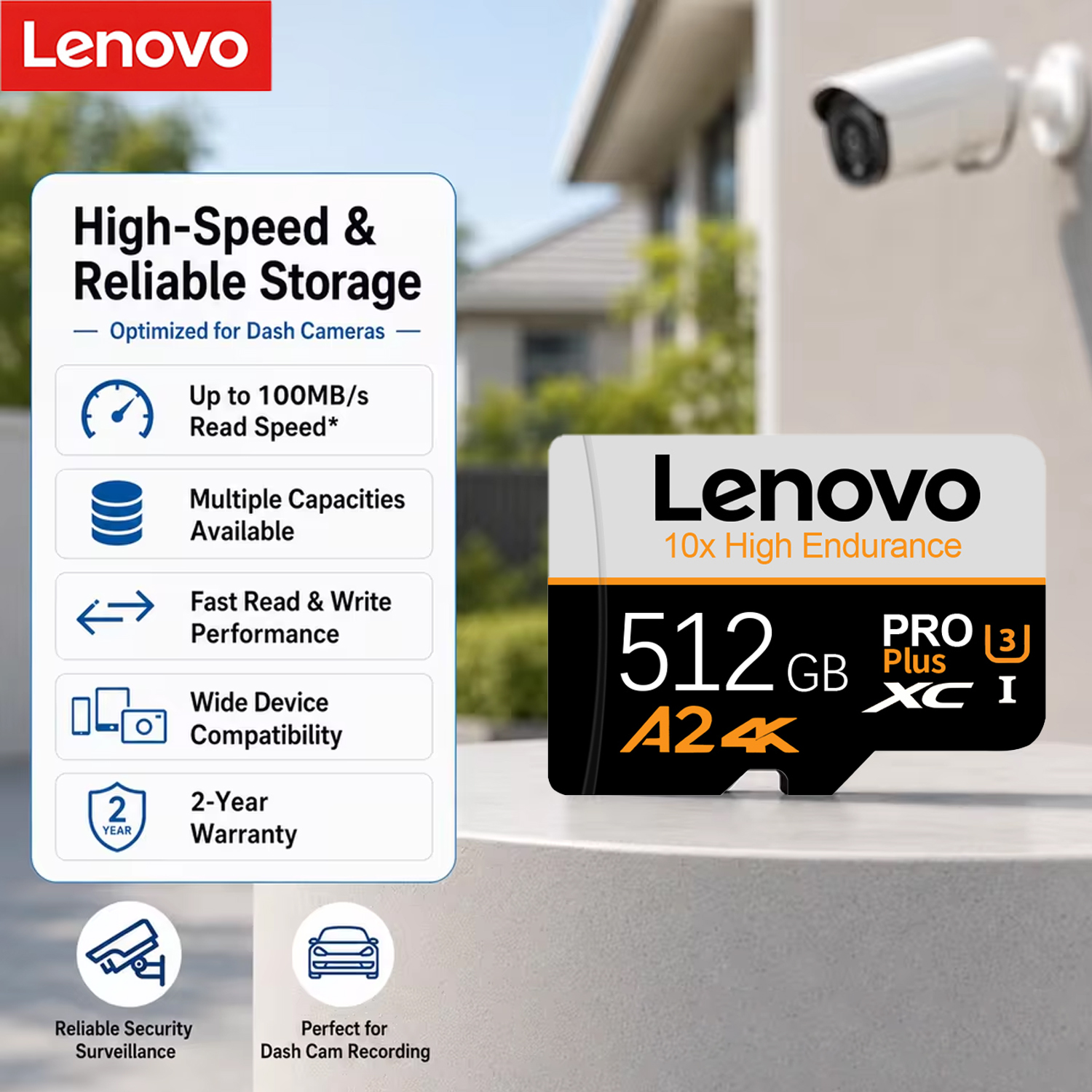 Drone Camera Waterproof - การ์ดหน่วยความจำ Lenovo Extreme Micro TF SD