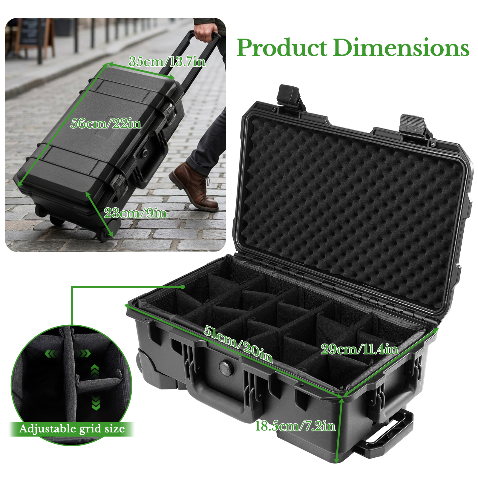 กระเป๋ากล้องแบบแข็งขนาดใหญ่สำห - Drone Camera Waterproof บทวิจารณ์และราคา