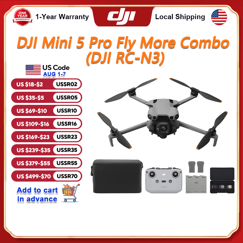 DJI Mini 5 Pro Fly More Combo  - Drone Camera Vlog บทวิจารณ์และราคา