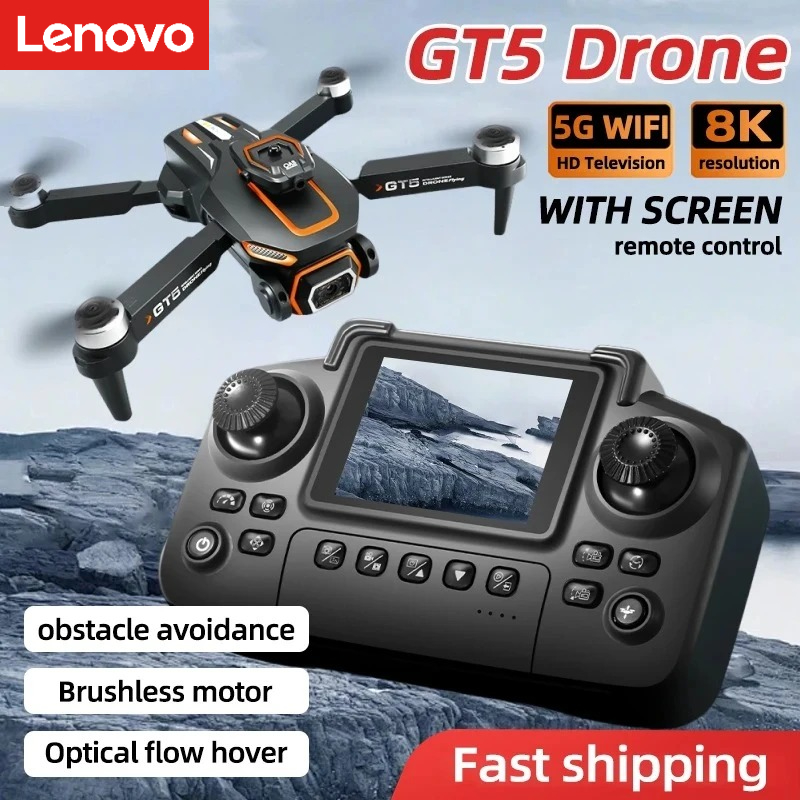 โดรน Lenovo GT5 Mini 4K HD เลน - Drone Camera Wide Angle บทวิจารณ์และราคา