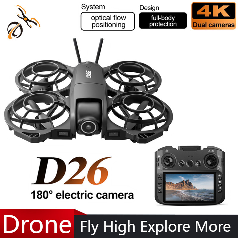 โดรน D26 4K ถ่ายภาพทางอากาศ HD - Drone Camera Night Vision บทวิจารณ์และราคา