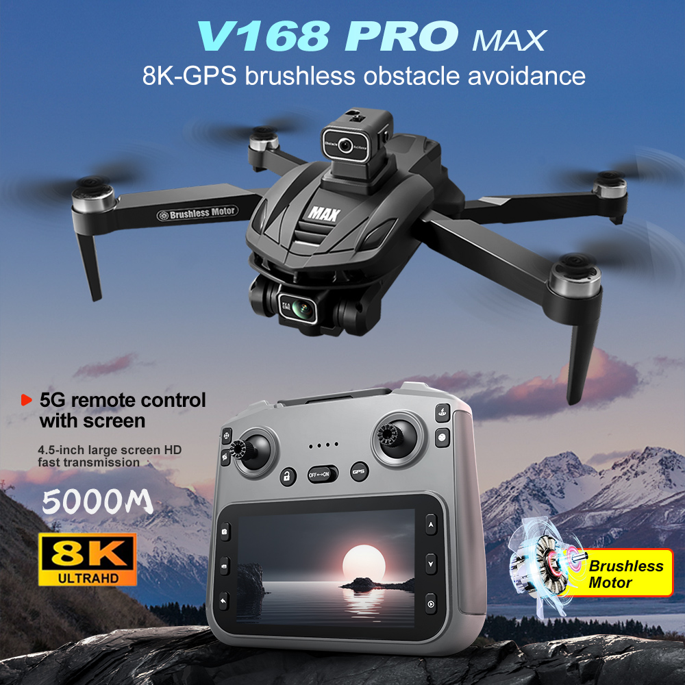 V168 PRO Max GPS Drone 8K Prof - Drone Camera Night Vision บทวิจารณ์และราคา
