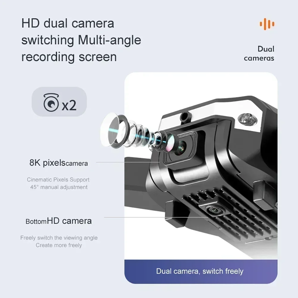 โดรน G6 pro พร้อมกล้องคู่ 8K 5 - Drone Camera Mount บทวิจารณ์และราคา
