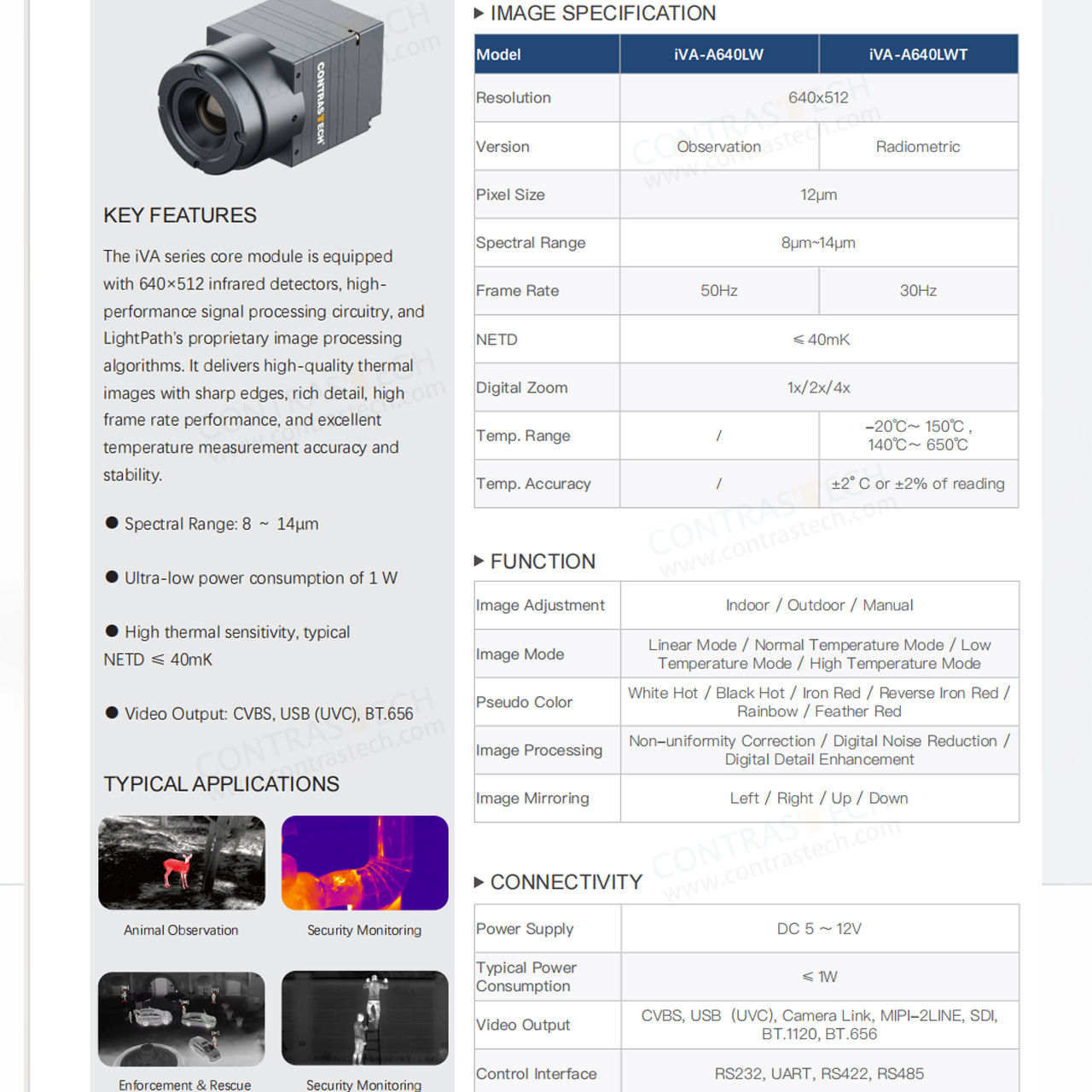 640x512 LWIR โมดูลถ่ายภาพความร - Drone Camera Thermal บทวิจารณ์และราคา