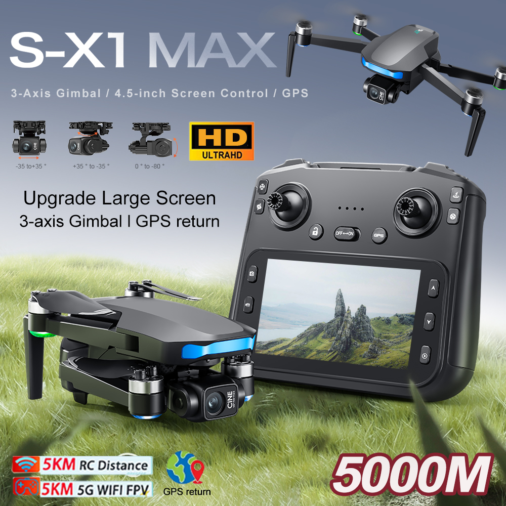 โดรนรุ่นใหม่ S-X1 MAX GPS 8K ร - Drone Camera Mount บทวิจารณ์และราคา
