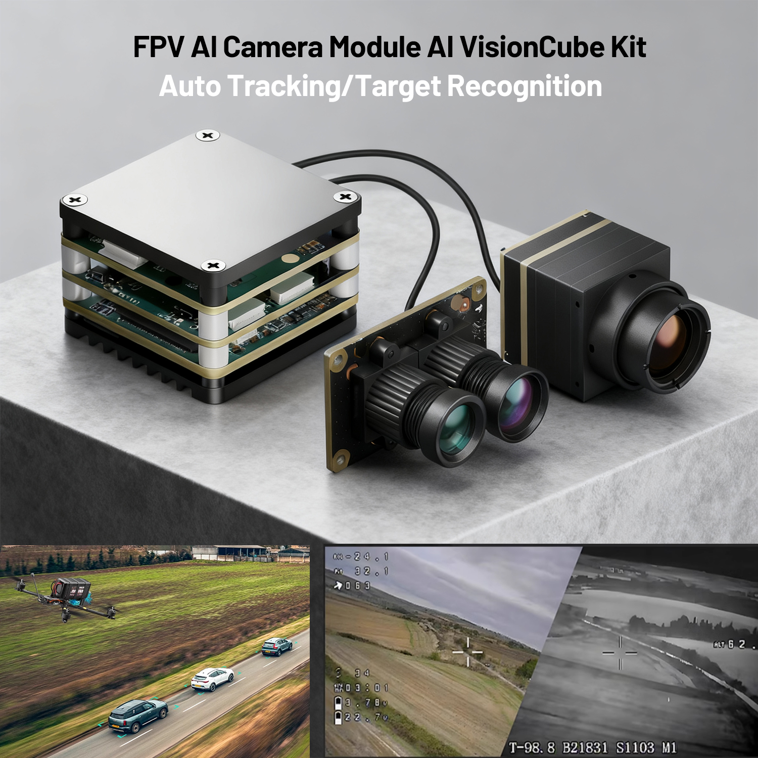 โมดูลกล้อง FPV AI ชุด AI Visio - Drone Camera Thermal บทวิจารณ์และราคา