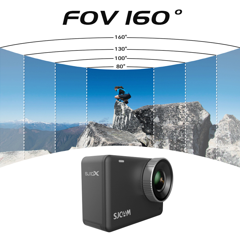 SJCAM SJ10X กล้องถ่ายภาพกันน้ํ - Drone Camera Action บทวิจารณ์และราคา