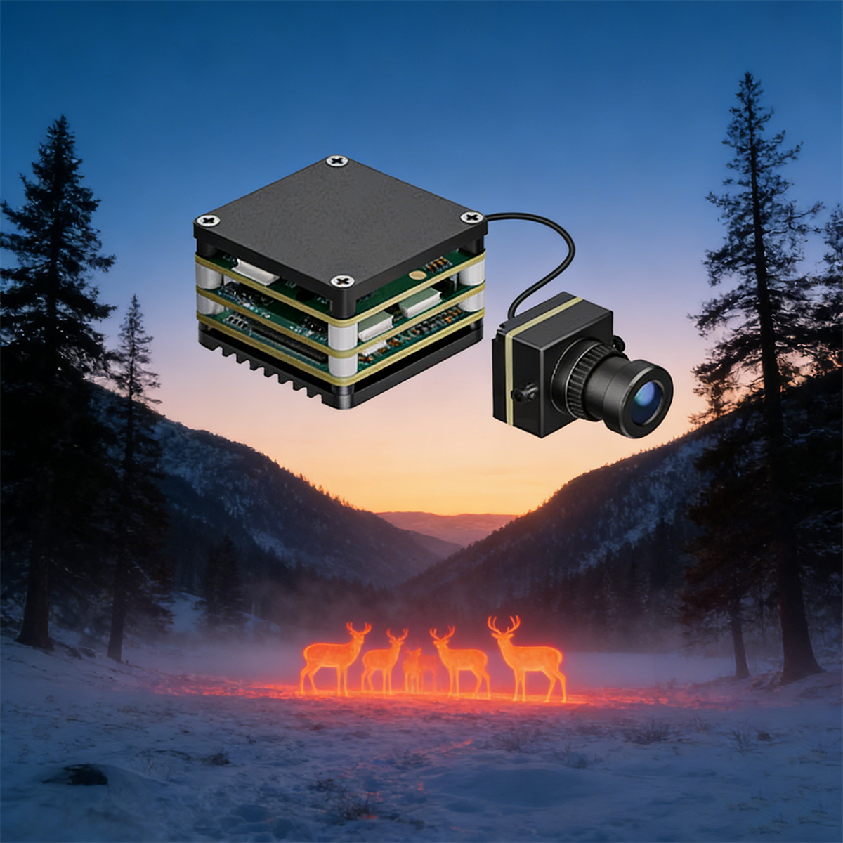 โมดูลกล้อง AI VisionCube S ปี  - Drone Camera Thermal บทวิจารณ์และราคา